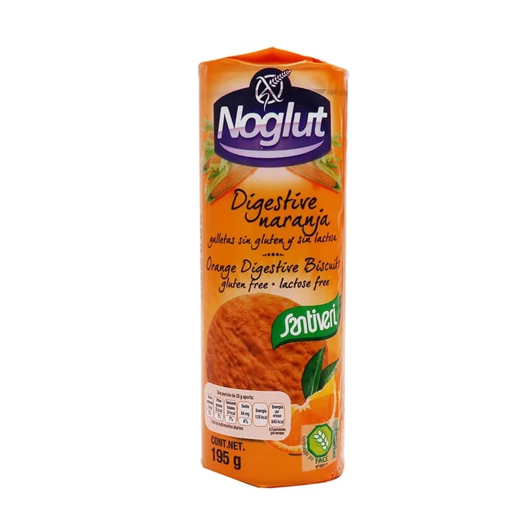 Noglut Galletas Digestive Naranja Sin Gluten