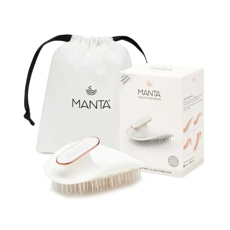 Healthy Hair Brush Ultra Gentle #White-Rose Gold