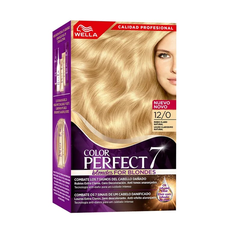 Color Perfect 7 100% Cobertura De Cabelo Branco #12/0 - Loiro Claro Natural