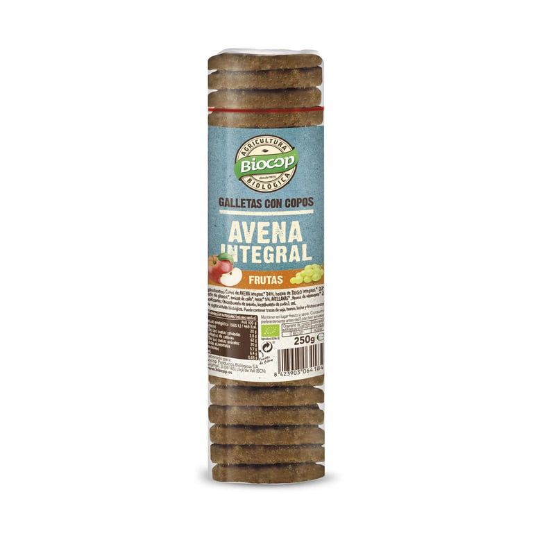 Galletas Con Copos De Avena Integrales Y Frutas