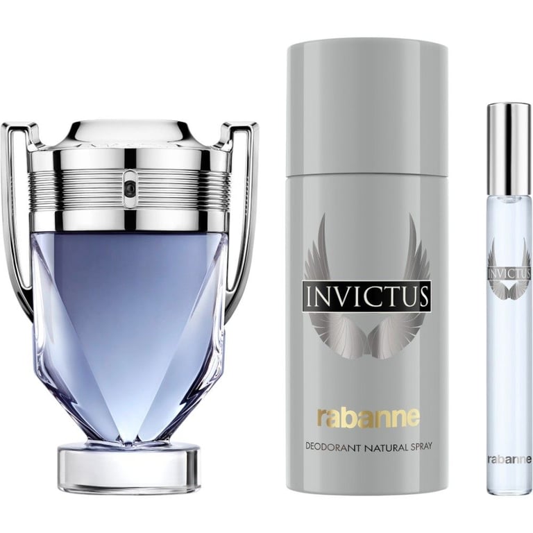 Invictus Set EDT 100 ml + EDT 10 ml + Desodorante 150 ml de Rabanne