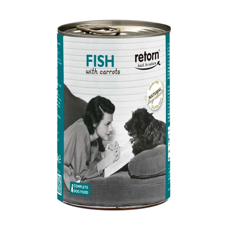 Nourriture Humide Pour Chiens Poisson Avec Carotte