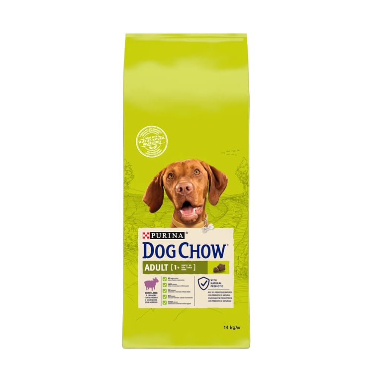 Dog Chow Pienso Para Perro Adulto Con Cordero 14 Kg