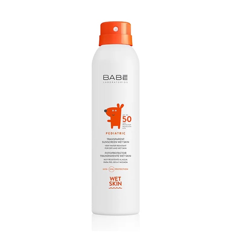 Pädiatrischer Fotoprotector Transparente Nasse Haut SPF50