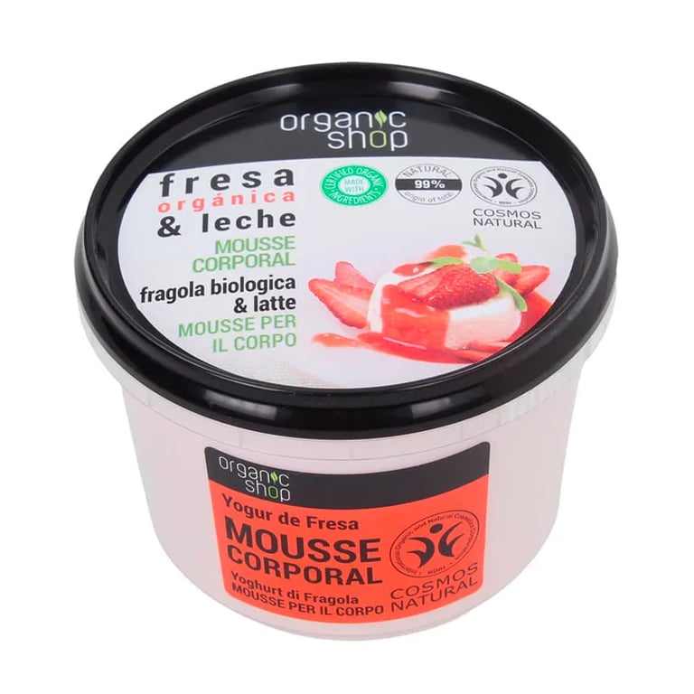 Mousse Corporal Vitamínico Yogurt Y Fresa