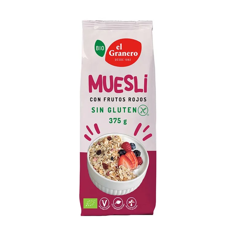 Muesli Com Frutos Vermelhos Sem Glúten Bio