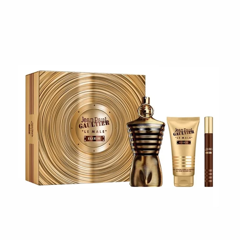 Le Male Elixir Parfum 125 ml + Parfum 10 ml + Duschgel 75 ml