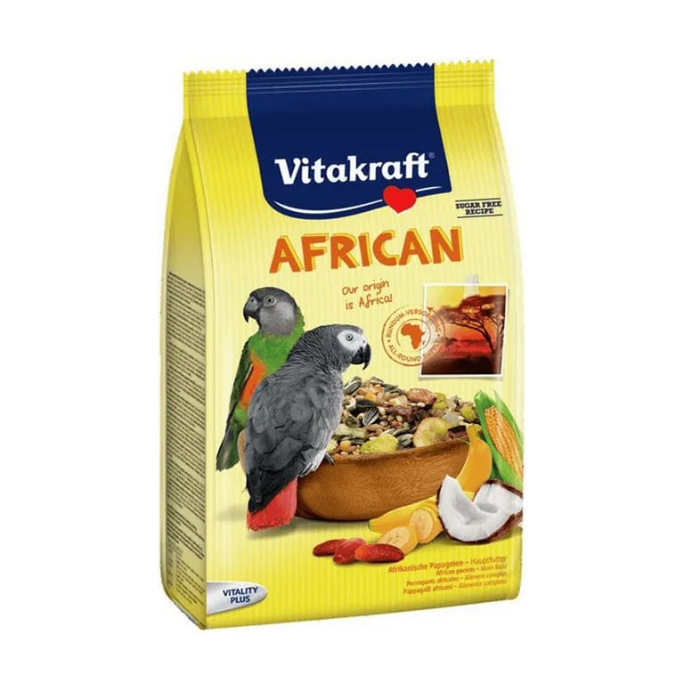 African Alimento Para Loros Grises 750g