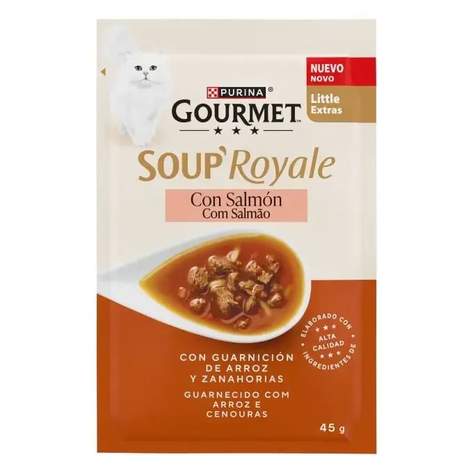 Soup Royale con Salmón