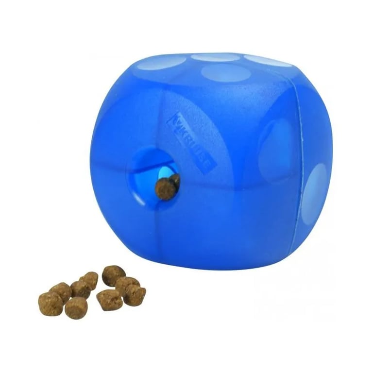 Jouet Cube Pour Nourriture ou Récompenses Bleu 12 cm