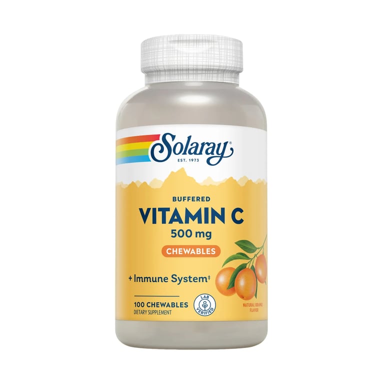 VITAMINA C MASTICABLE 500mg SABOR NARANJA