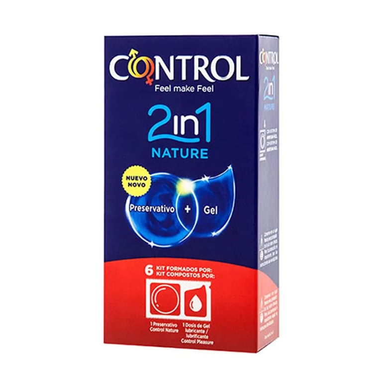 CONTROL NATURE 2 EN 1 PRÉSERVATIF + GEL