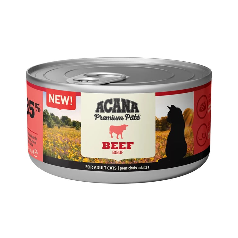 Acana Premium-Rindfleisch-Katzenpastete