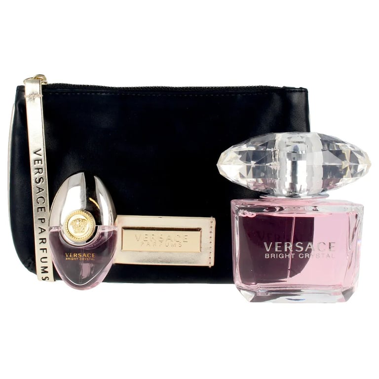 Bright Crystal Lote EDT 90 ml + EDT mini 10 ml + Necessaire