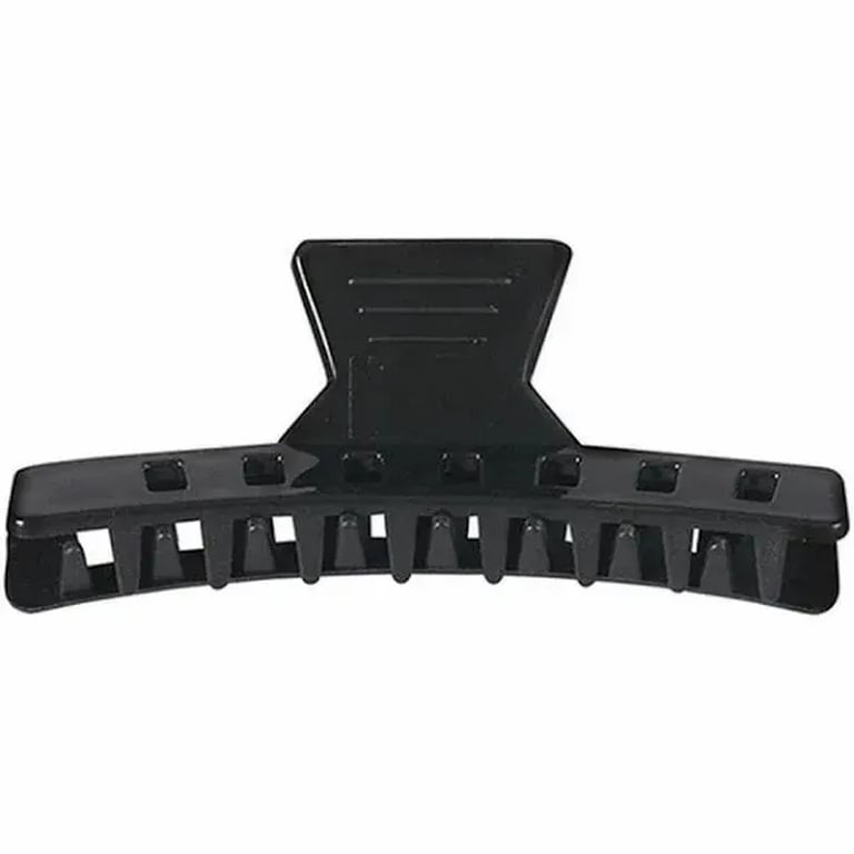 Eurostil 6 Grapas Plastico Grande Negro