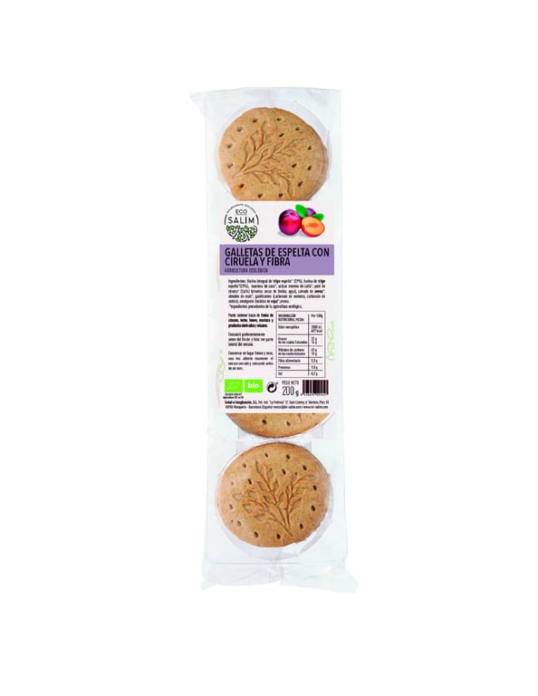 Galletas Integrales Ciruela y Fibra Ecológica