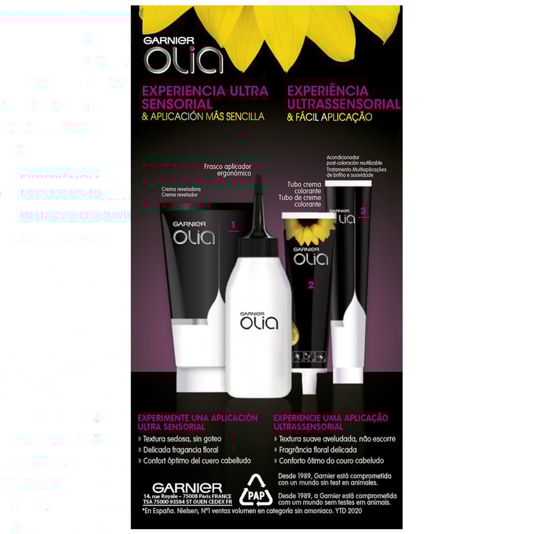 Olia Dauerhafte Haarfärbung #4,15 Chocolate von Garnier