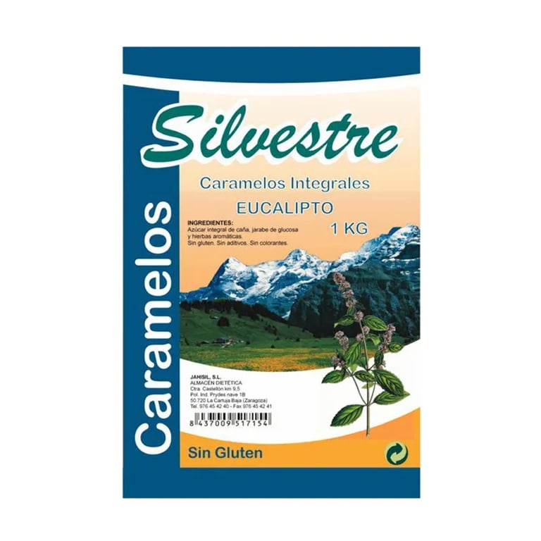 Caramelos De Eucalipto Con Azúcar Integral