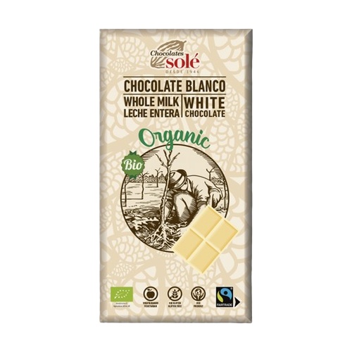 Chocolate Blanco Sin Gluten Bio