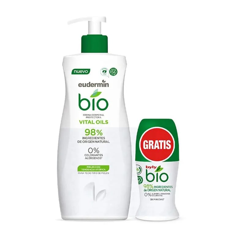 Bio Natural Vital Oils Crema Protectora 400 Ml + Deo Roll-On