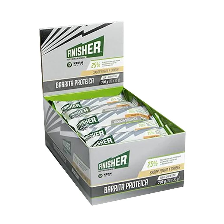 FINISHER BARRITA PROTEICA CON L-CARNITINA SABOR YOGUR CANELA