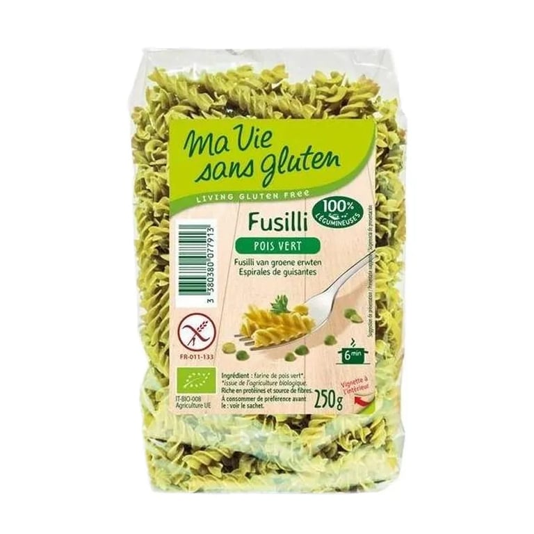 Fusilli Guisante Verde Ma Vie Sans Gluten