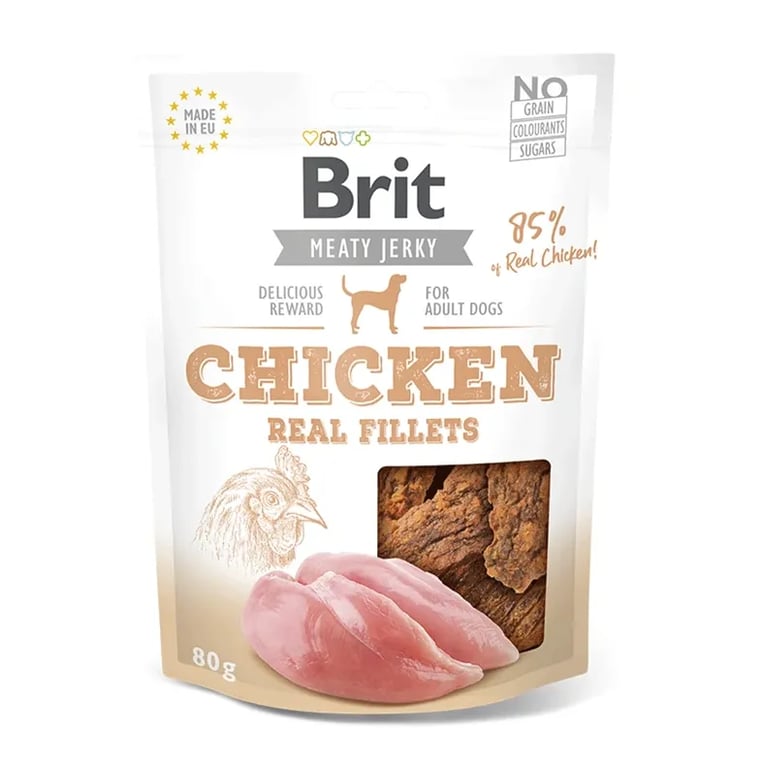 Meaty Jerky Chicken Fillets Snacks Dog Adult