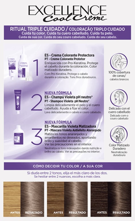 Excellence Cool Creme #7,11 Blond Asche Intensiv von L'Oreal Expert Professionnel