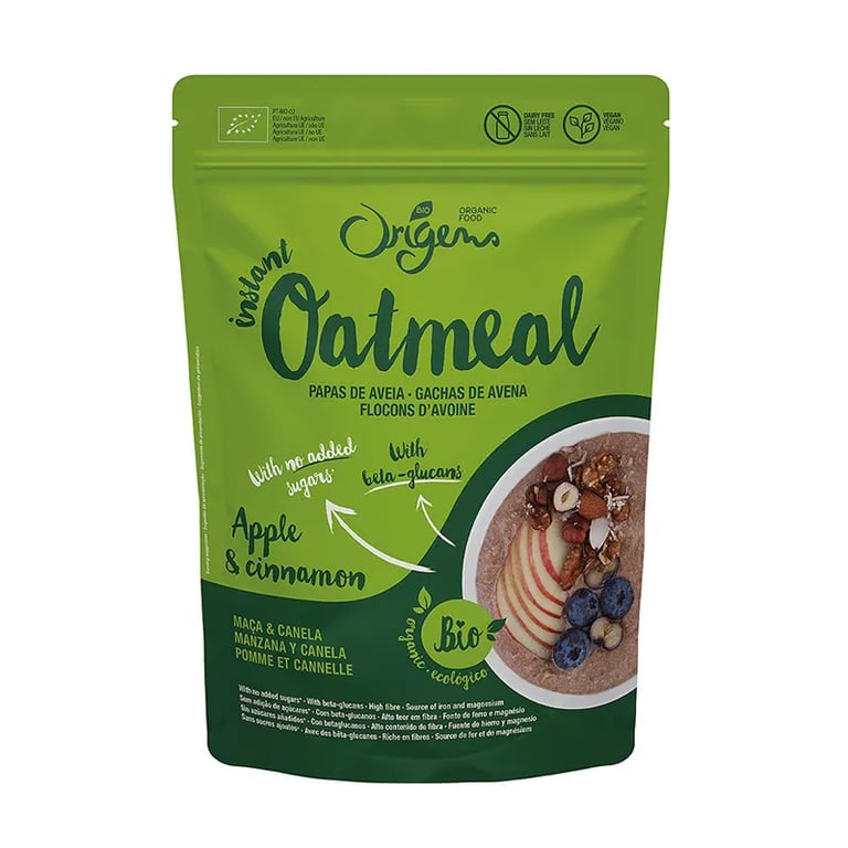 Instant Oatmeal Manzana Canela Bio