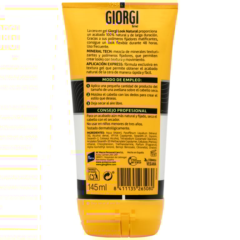 Fixiergel Look Natural Nº4 145 ml von Giorgi