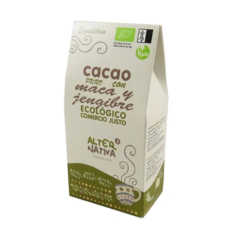CACAO PURO CON MACA Y JENGIBRE BIO
