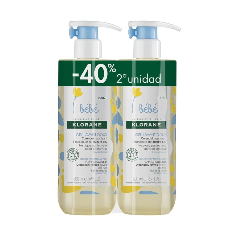 BABY ZACHTE GELSCHUIM GELLICHTLICHAAM EN HAAR DUBBEL (2e Ud 40% KORTING)