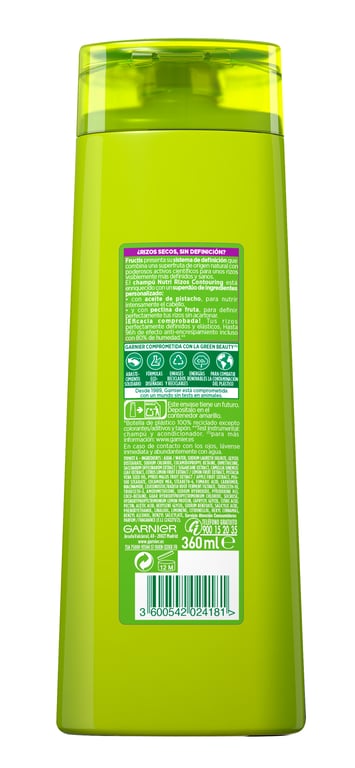 Fructis Hidra Rizos Champú 360 ml de Garnier