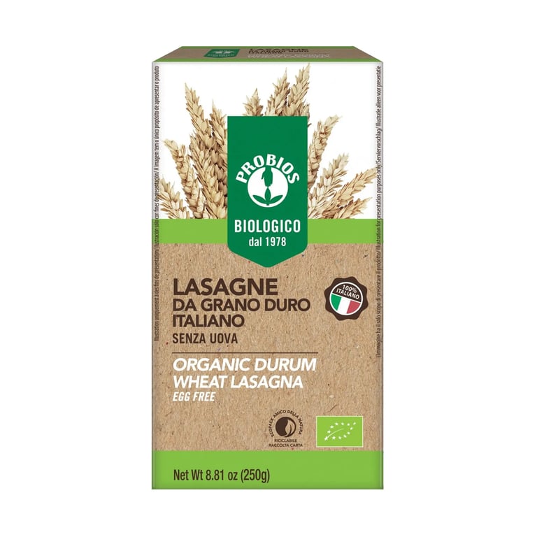 Lasagne À La Semoule De Blé Dur Bio