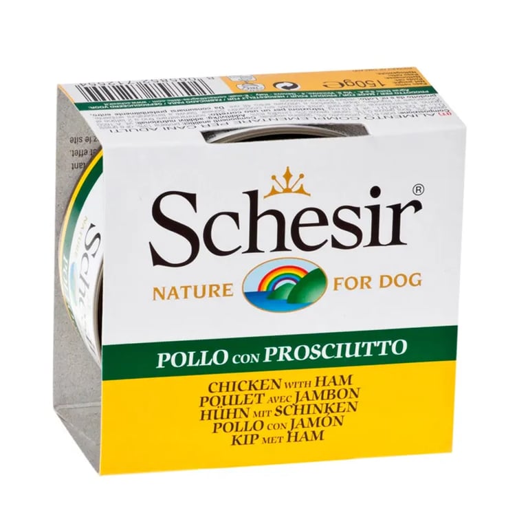 Comida Húmeda Para Perros Filetes De Pollo Con Jamón 1 Lata De 150g