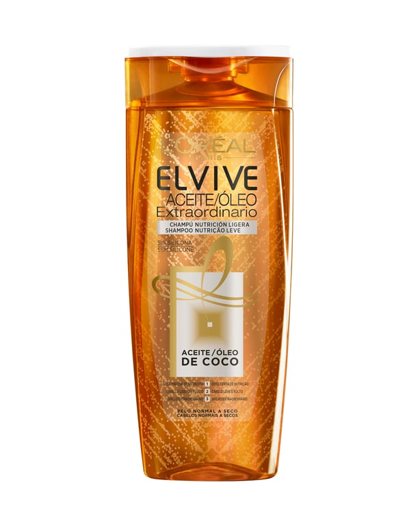 Elvive Aceite Extraordinario Coco Champú Nutritivo 370 ml