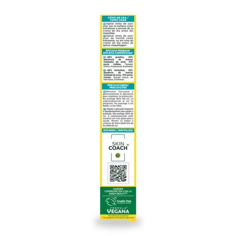Pure Active Fluide Anti-imperfections BHA + Niacinamide SPF50+ 40 ml de Garnier
