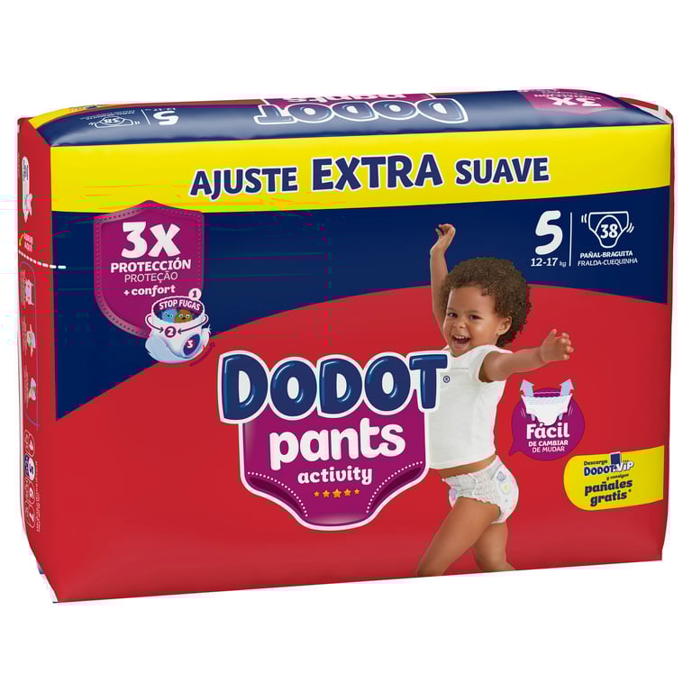 Dodot Pants Activity Extra Suave T-5 38 Unds da Dodot