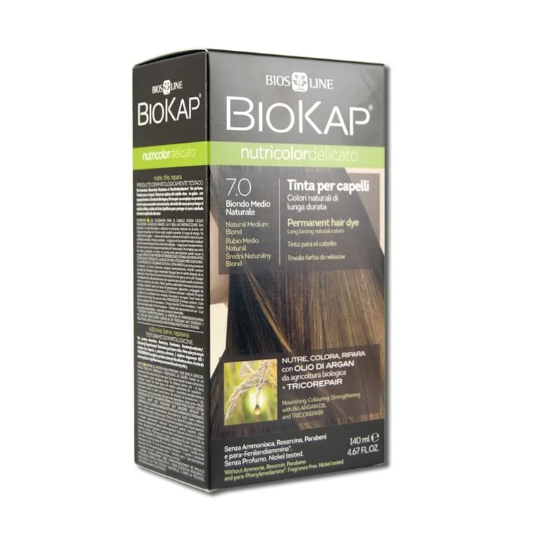 Nutricolordelicato Tinte Rubio Medio Natural Bio 7.0