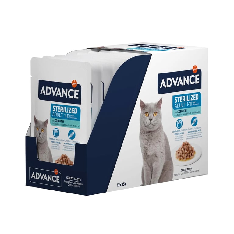 Nassfutter Sterilisierter Katze Kabeljau