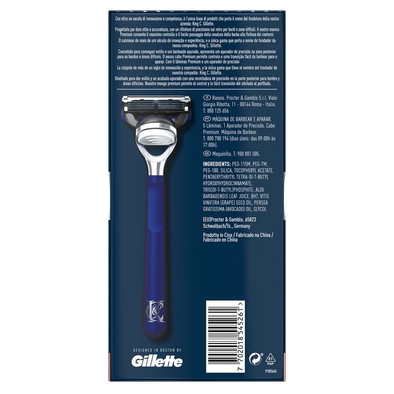 King C Gillette Machine à Raser et Définir les Contours de Gillette