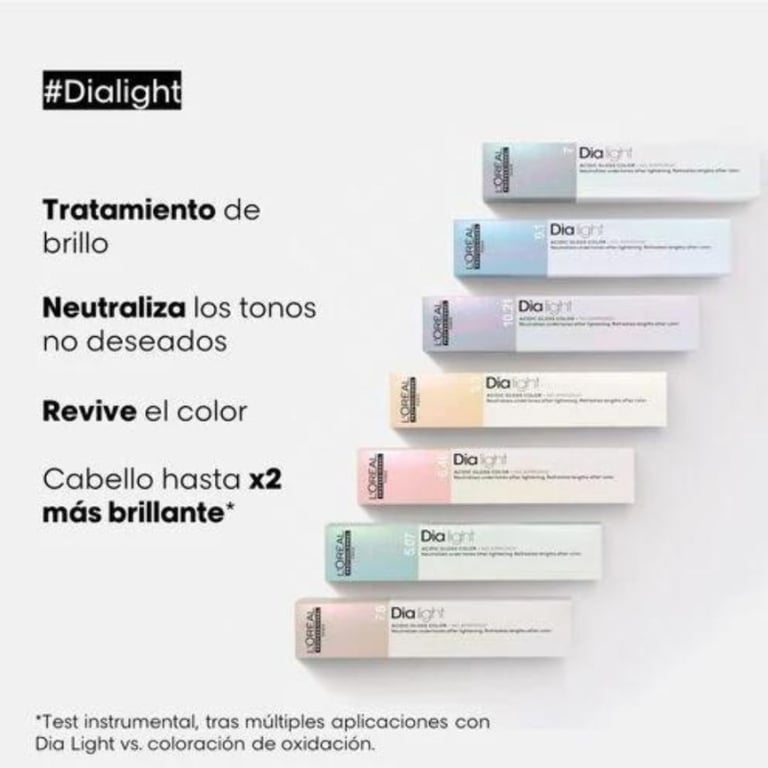 Dia Light Gel-Creme Acide Sans Amoniaque #7,18 50 ml di L'Oreal Expert Professionnel - imagen 5 de 6