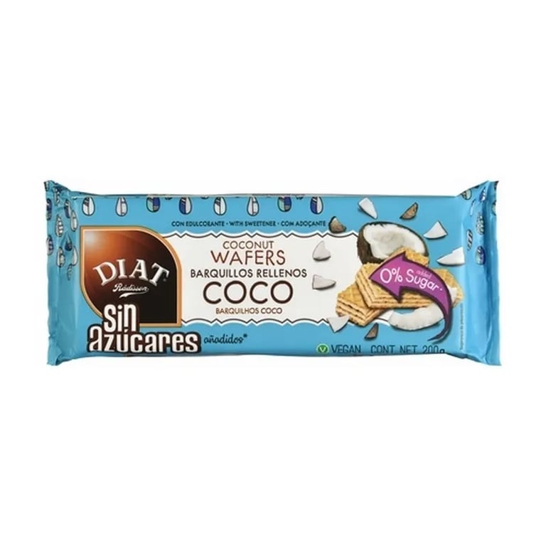 Galletas Barquillos Rellenos Coco