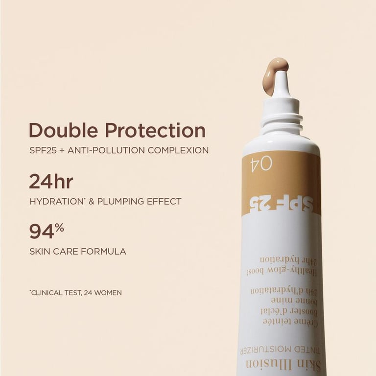 Skin Illusion Hydratant Teinté SPF25 #02 de Clarins