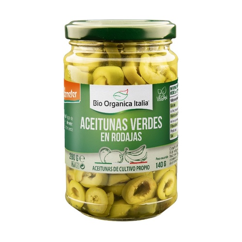 Aceitunas Verdes en Rodajas Ecológicas