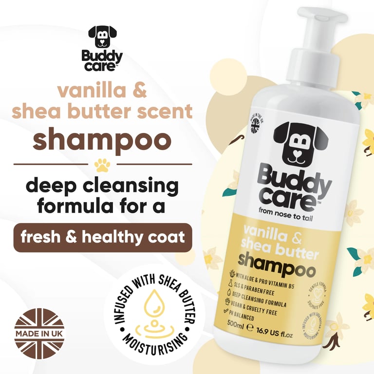Vanille Sheabutter Hundeshampoo - imagen 2 de 15