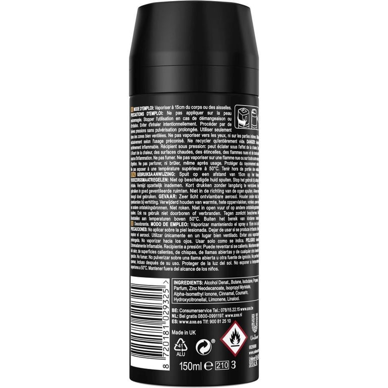 Leather And Cookies Desodorante Spray 150 ml de Axe
