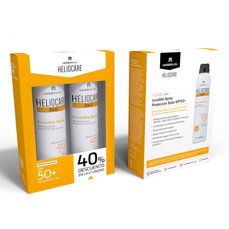 Heliocare 360º Protector Solar Spray Invisible SPF50+ Duplo - imagen 2 de 2