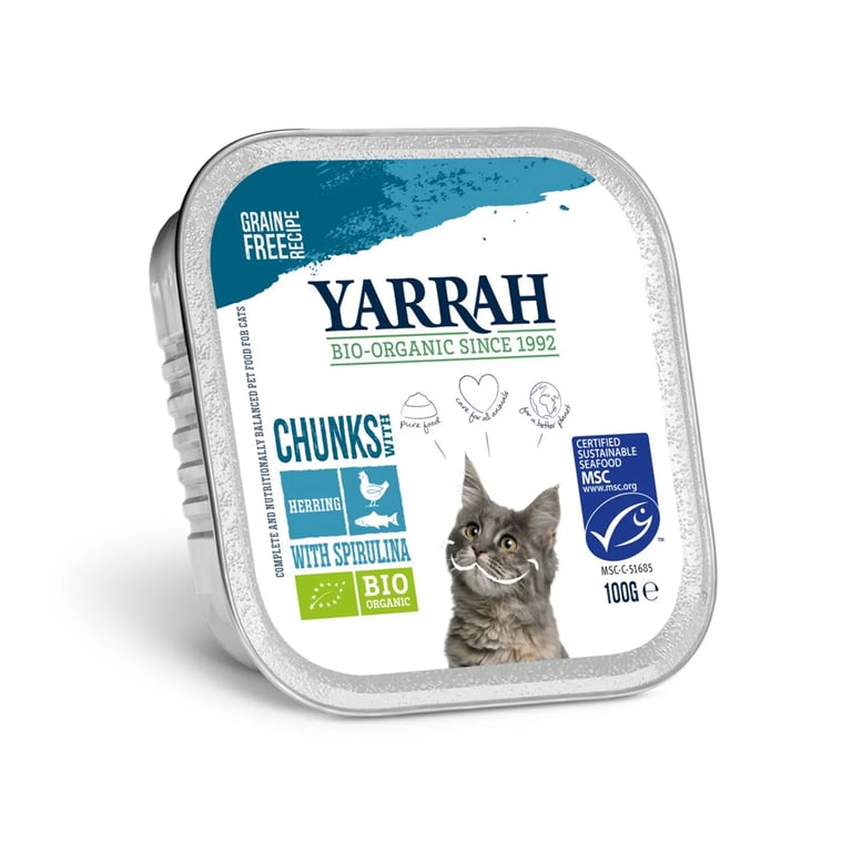 Trozos De Pescado Con Espirulina Para Gatos bio