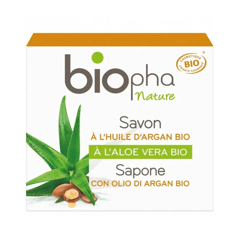 Jabón Pastilla Con Aceite De Argan Y Aloe Vera